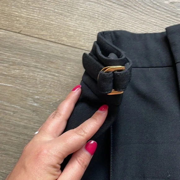 Gucci Lana Wool Black Tapered Leg Pants
